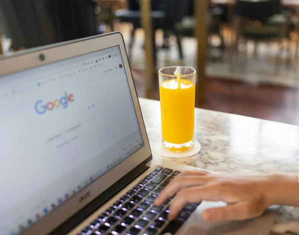 Google Search On Laptop